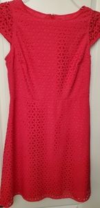 Pink sjoet sleeve J crew dress.